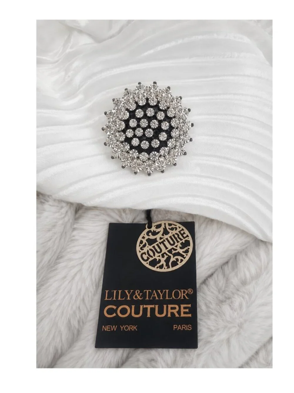 Lily & Taylor Couture White Hat